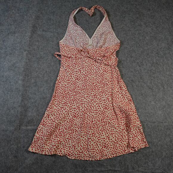 Reformation Dress Womens Medium Delanie Alma Cherry Halter V-Neck Backless Red - Picture 5 of 12